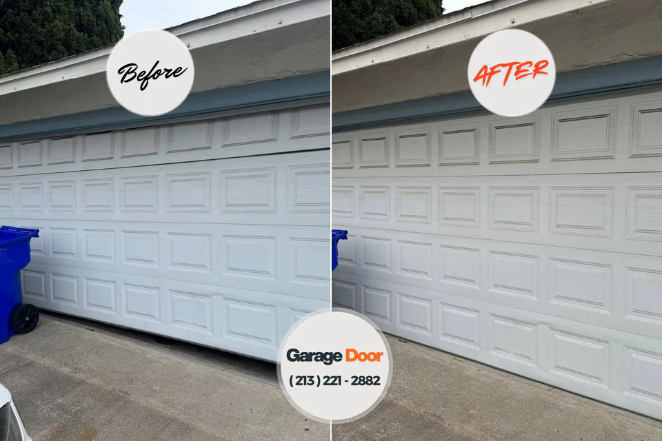 Before and after: garage door repair Holiday Island, AR